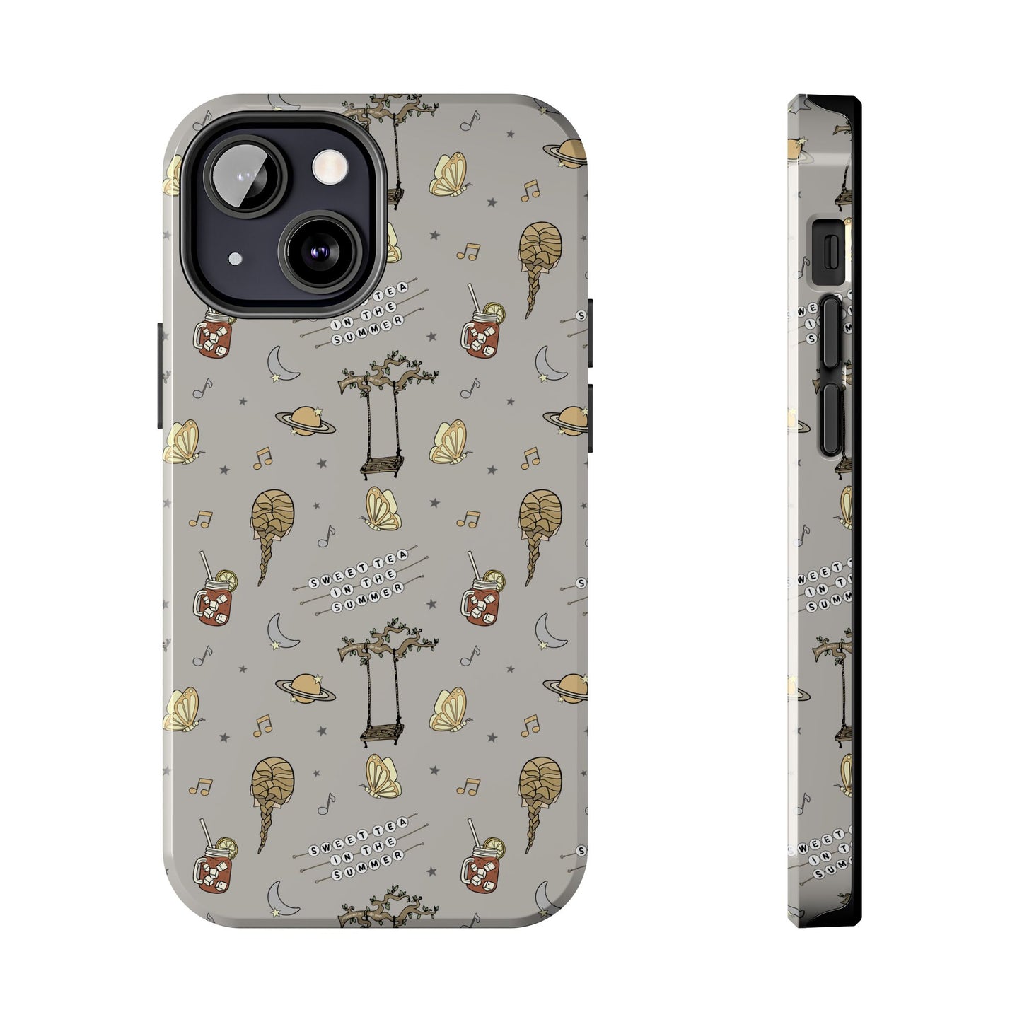 Moon and Saturn Tough Phone Case