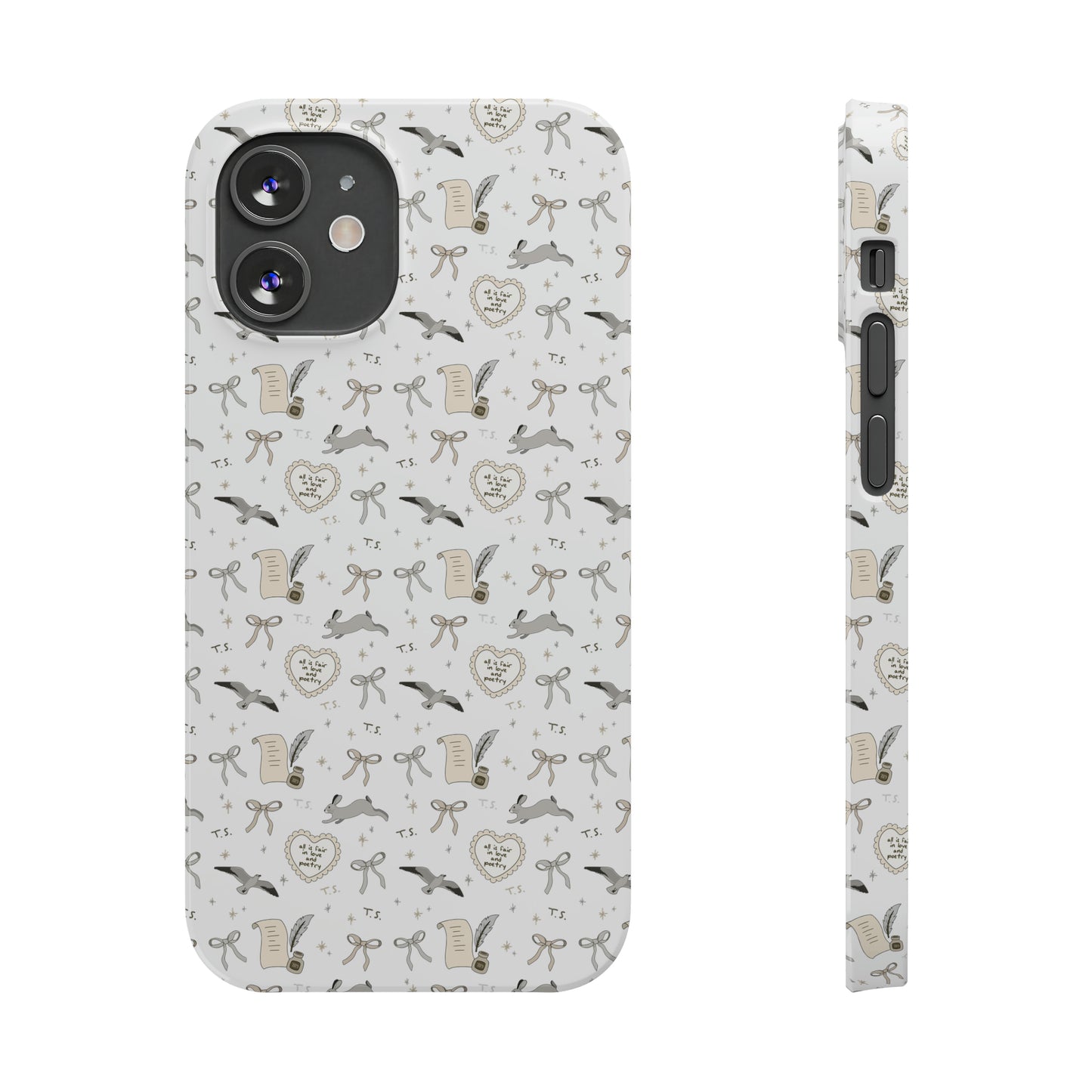 Love and Poetry Slim Phone Case