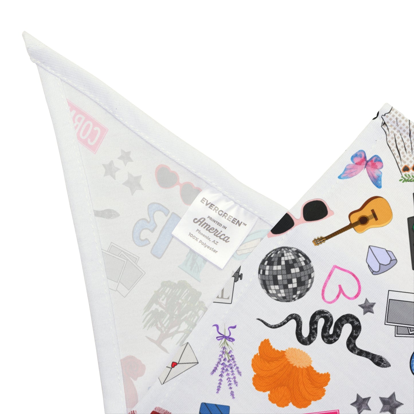 Iconic Eras Dog Bandana - Dazzling White
