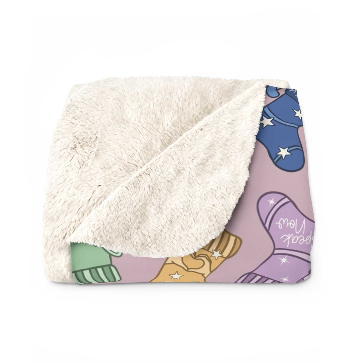 Eras Stockings Sherpa Fleece Blanket