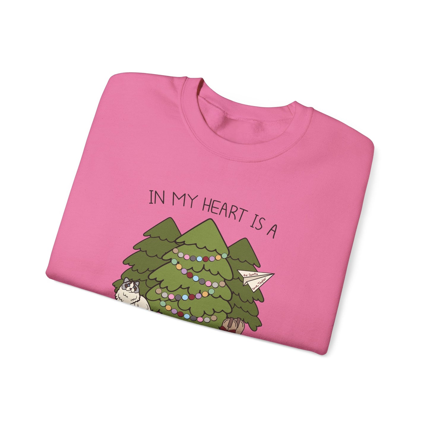 In My Heart Is A Christmas Tree Farm Crewneck Sweatshirt