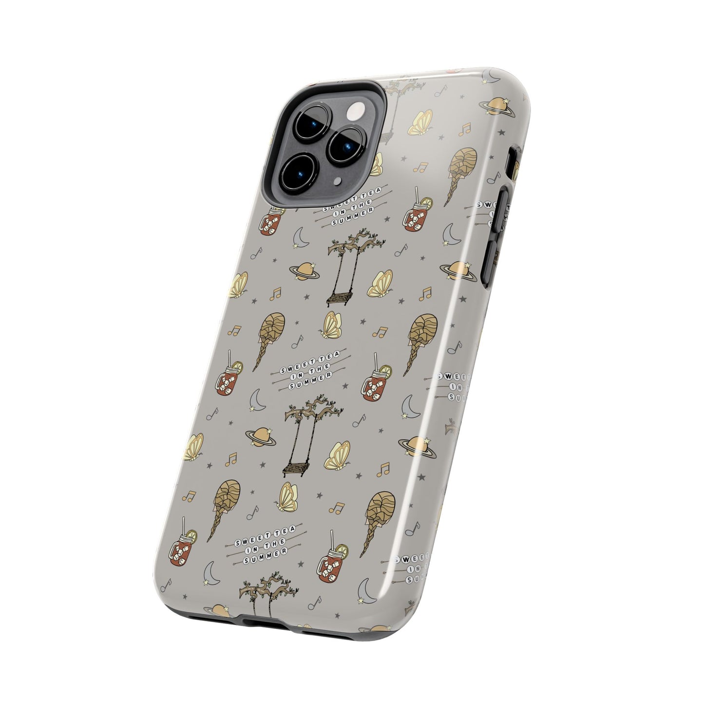 Moon and Saturn Tough Phone Case