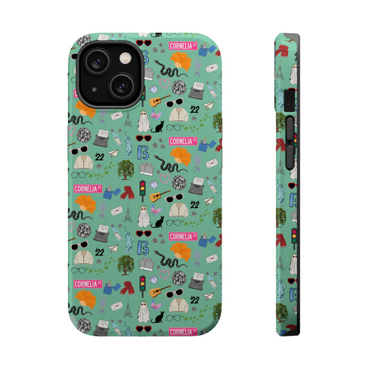 Iconic Eras (TS 12) MagSafe Tough Phone Case - Showgirl Green