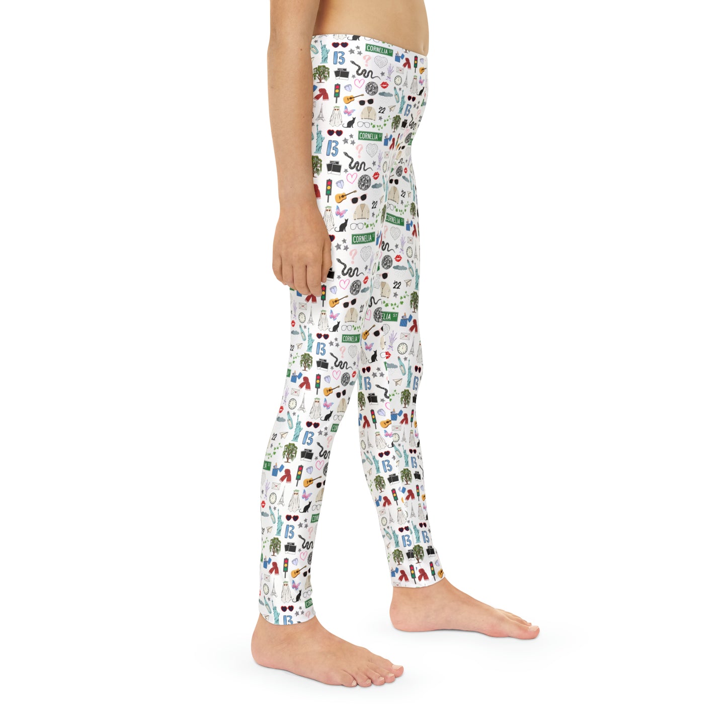 Iconic Eras Youth Leggings - White Horse White