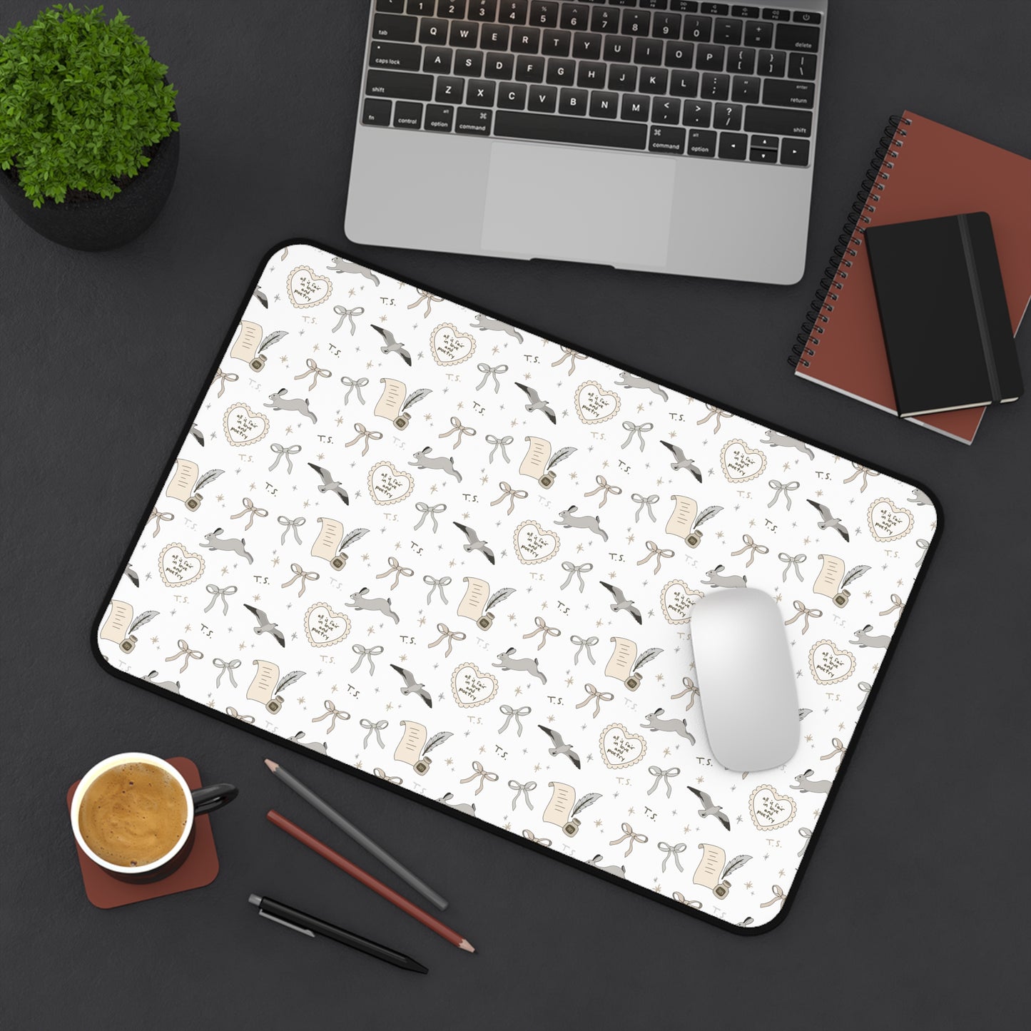 Love and Poetry Desk Mat