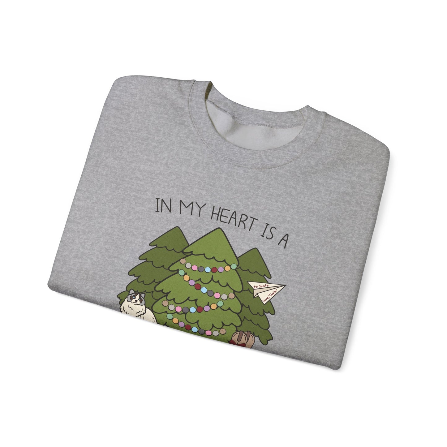 In My Heart Is A Christmas Tree Farm Crewneck Sweatshirt