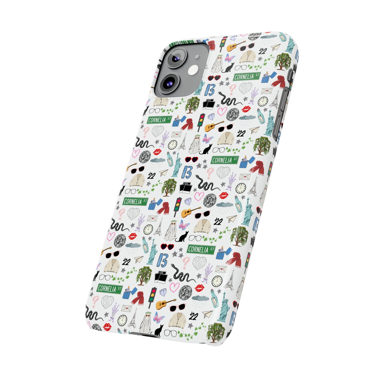 Iconic Eras Slim Phone Case - White Horse White