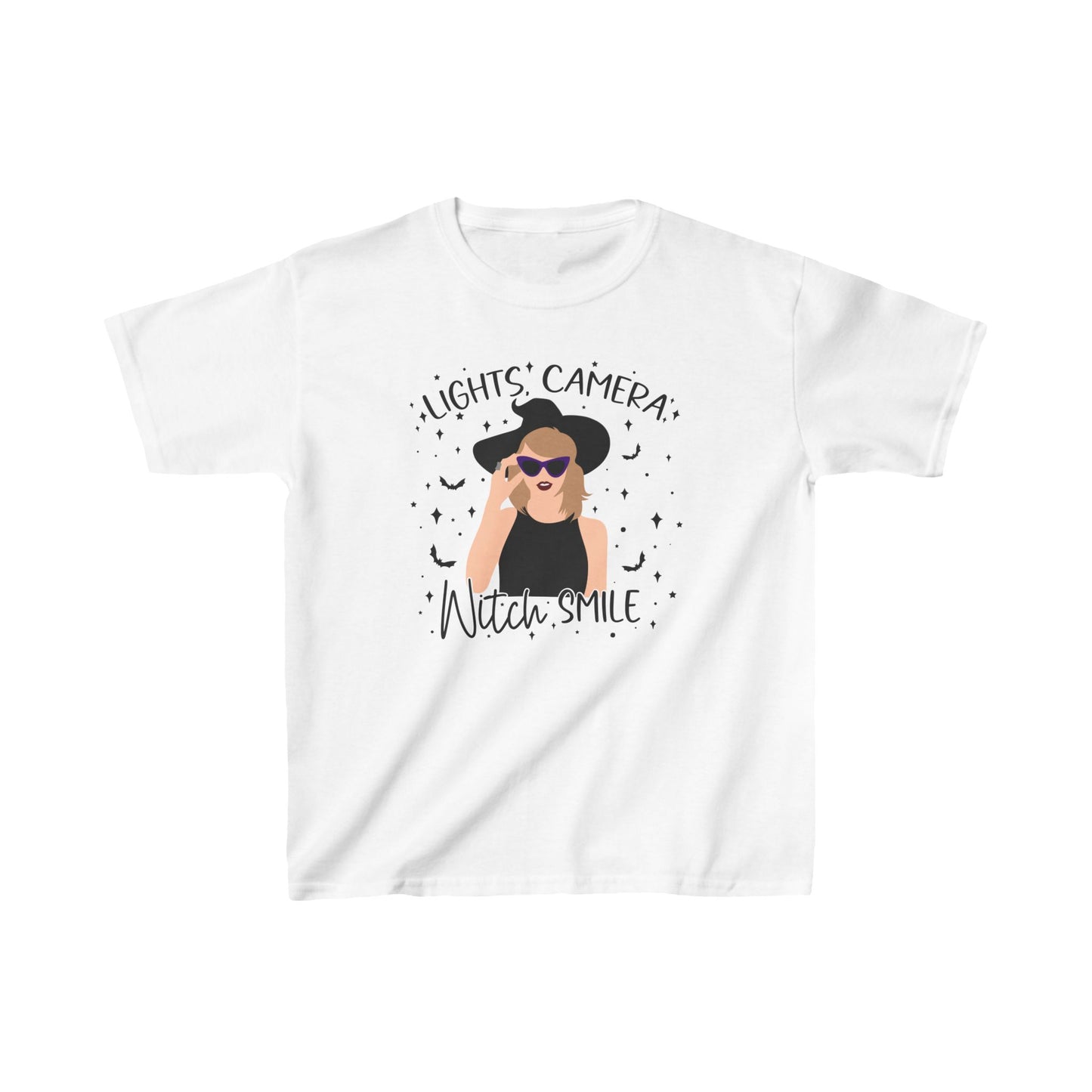 Lights, Camera, Witch, Smile Kid's Tee