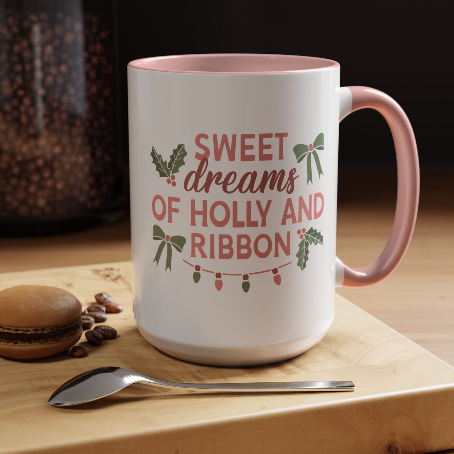 Holly and Ribbon Coffee Mug