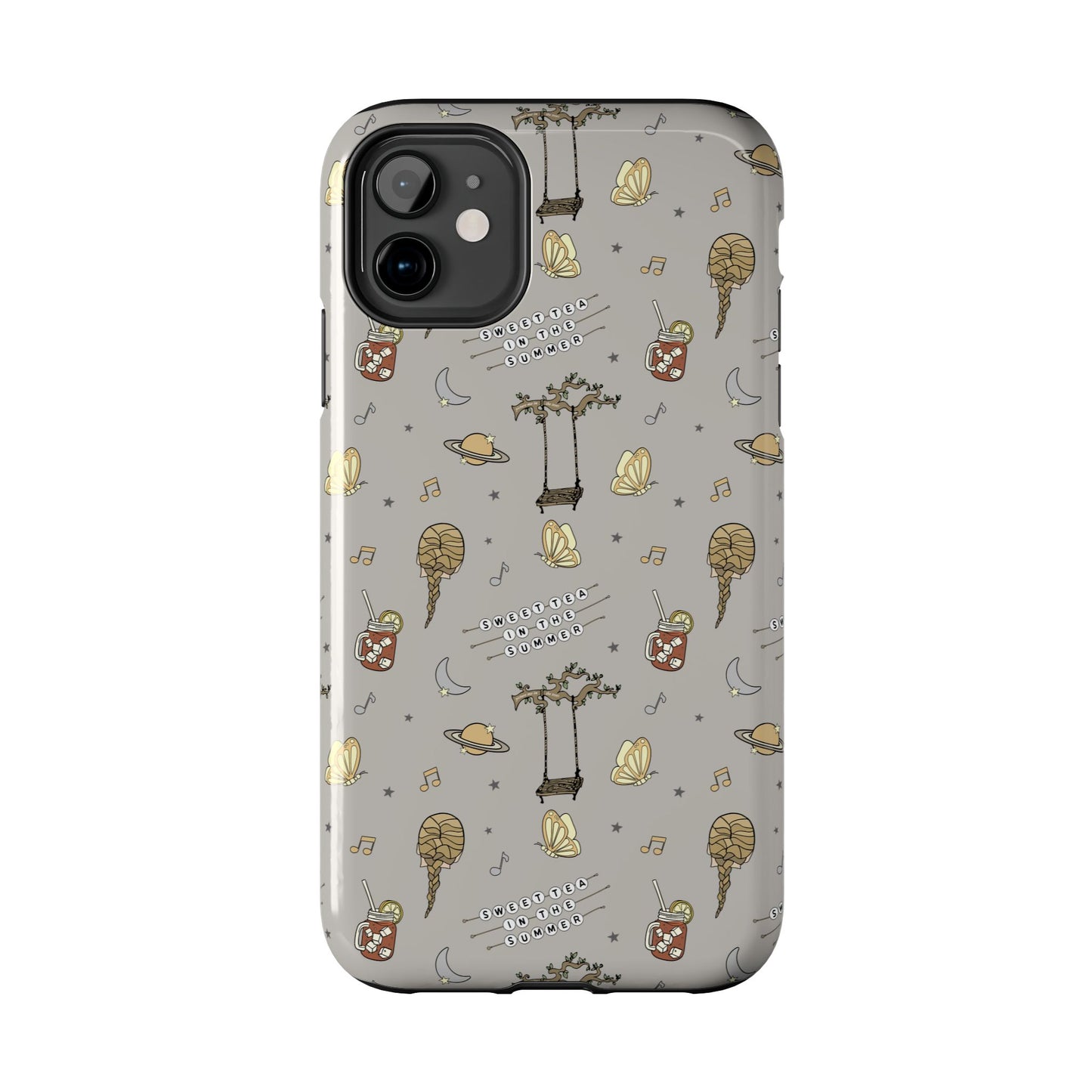 Moon and Saturn Tough Phone Case