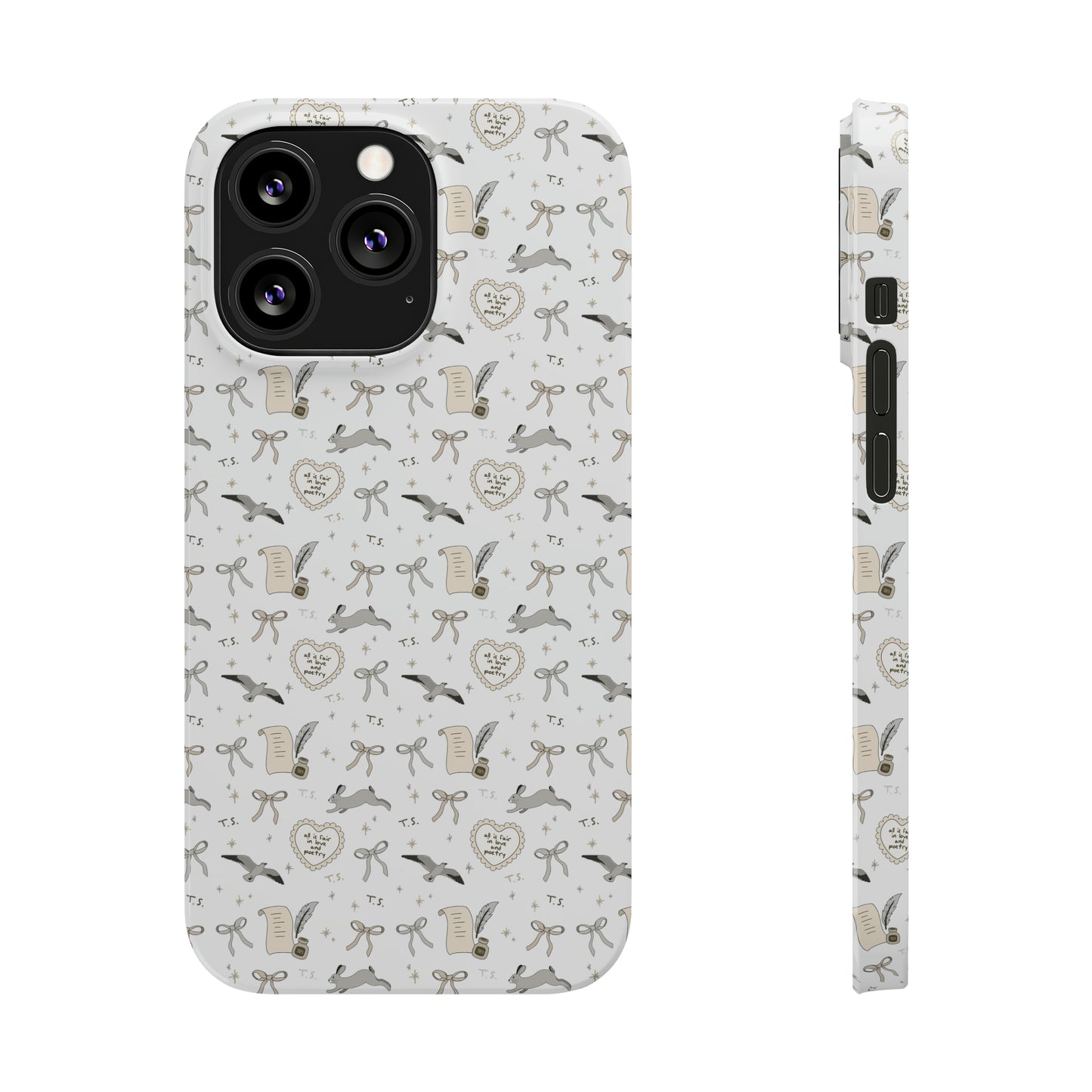 Love and Poetry Slim Phone Case