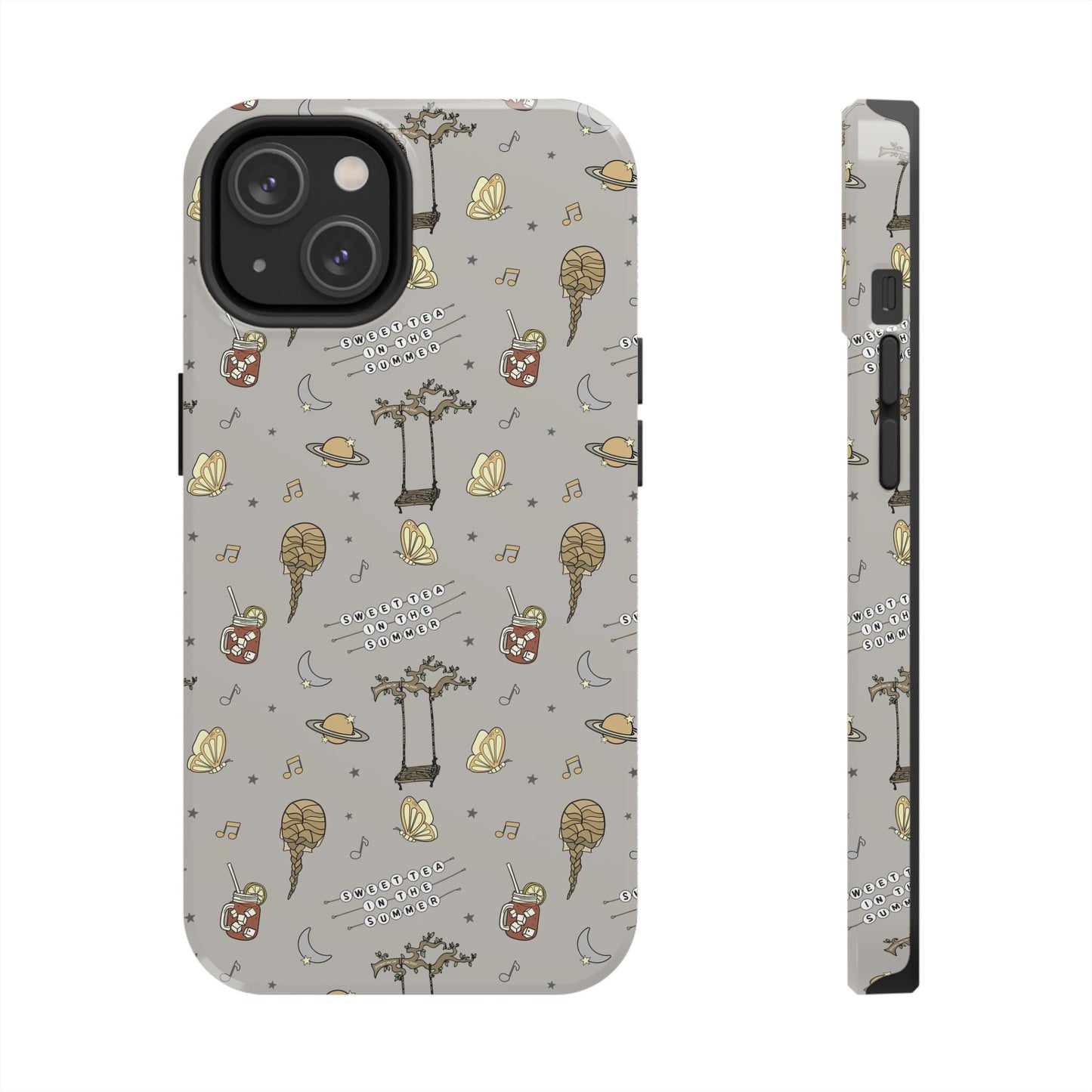 Moon and Saturn Tough Phone Case