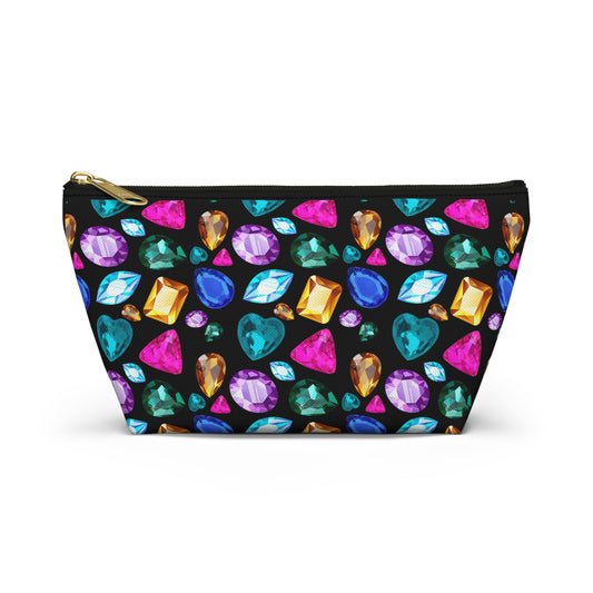 Bejeweled Accessory Pouch - Black