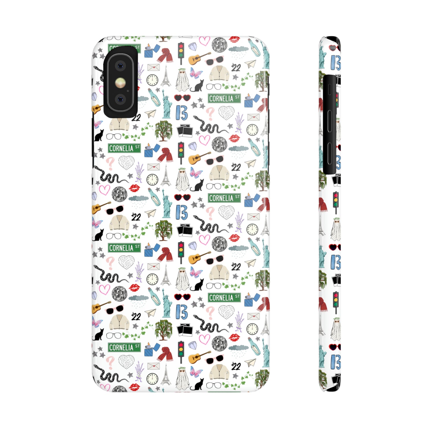 Iconic Eras Slim Phone Case - White Horse White