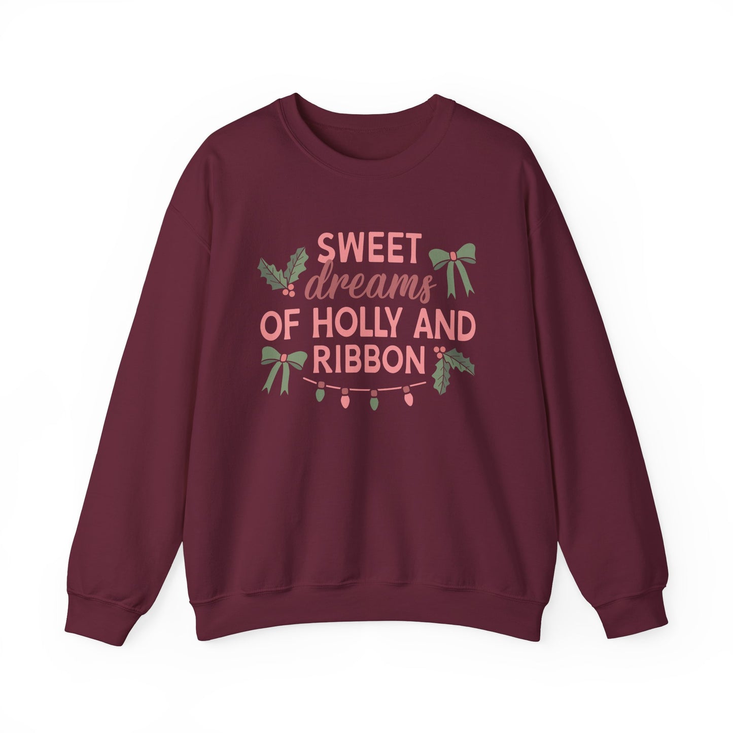 Holly and Ribbon Crewneck Sweatshirt