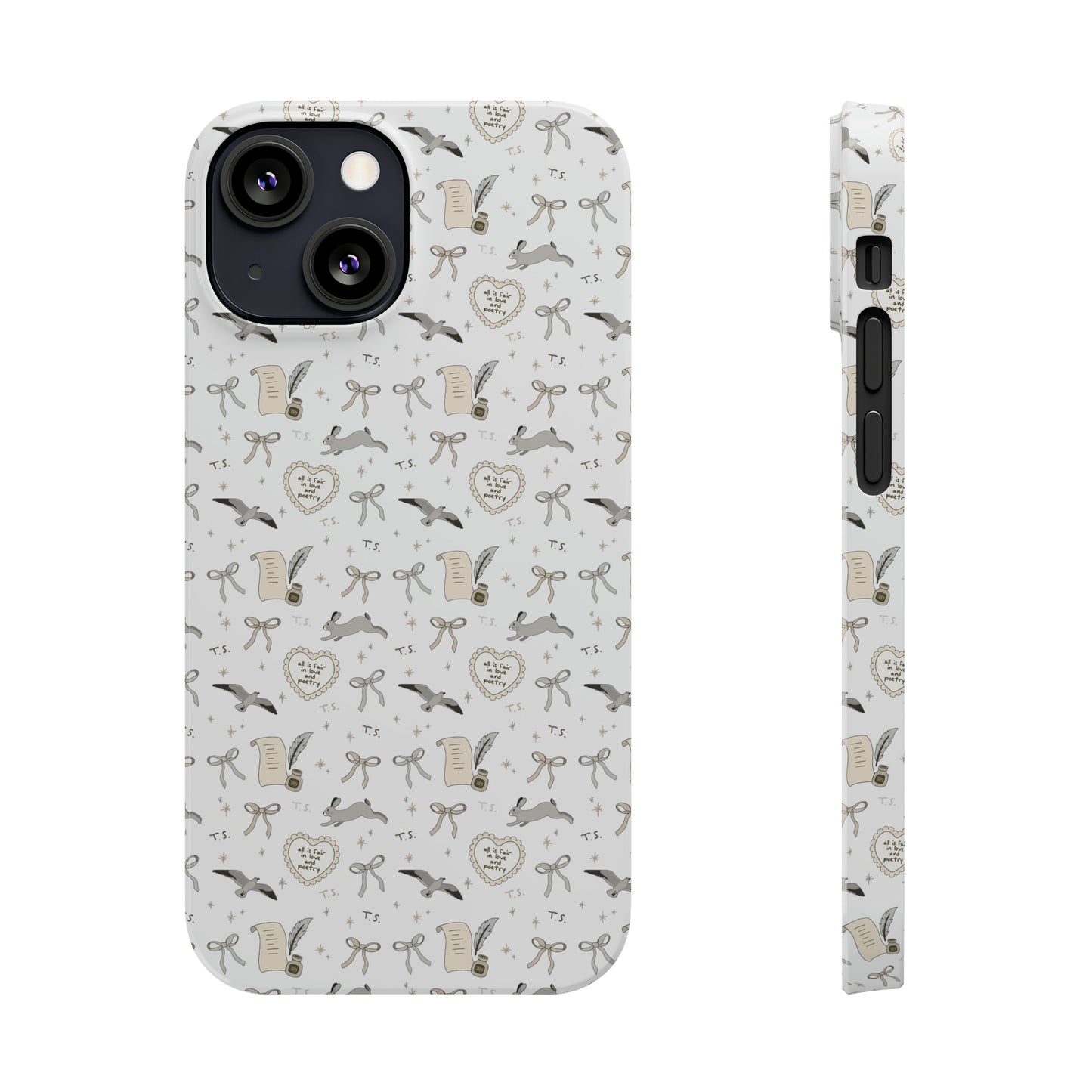 Love and Poetry Slim Phone Case