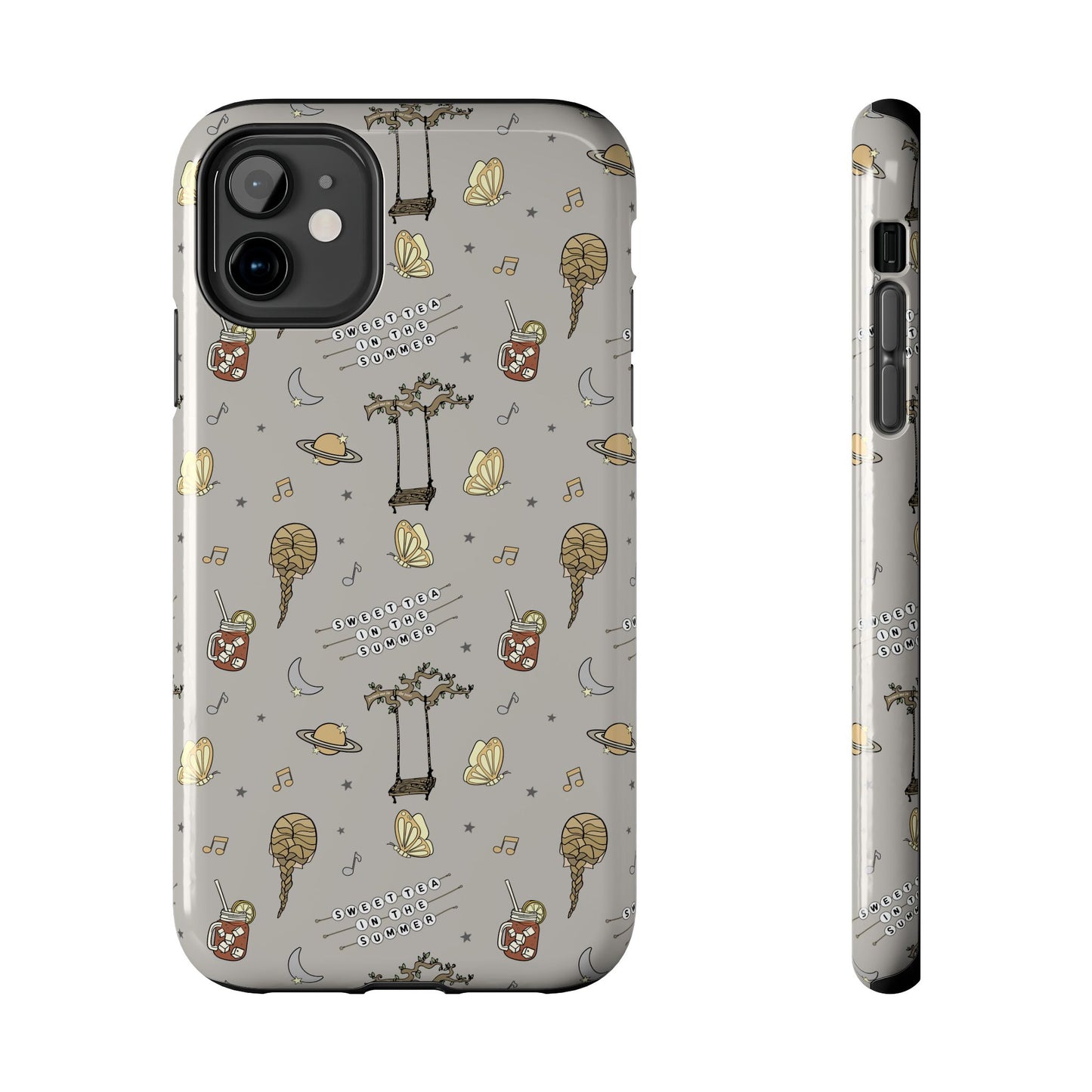 Moon and Saturn Tough Phone Case