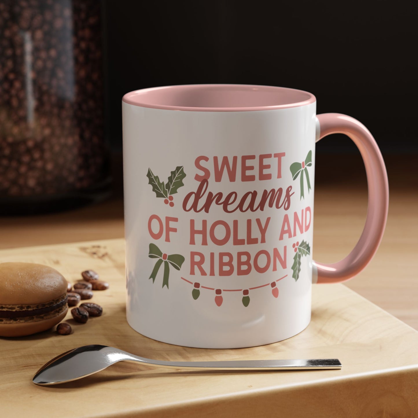 Holly and Ribbon Coffee Mug