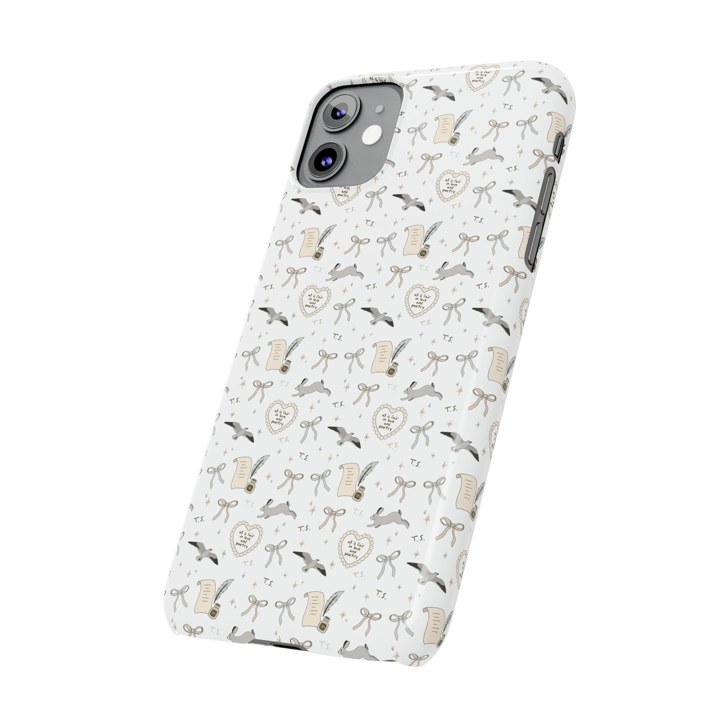 Love and Poetry Slim Phone Case