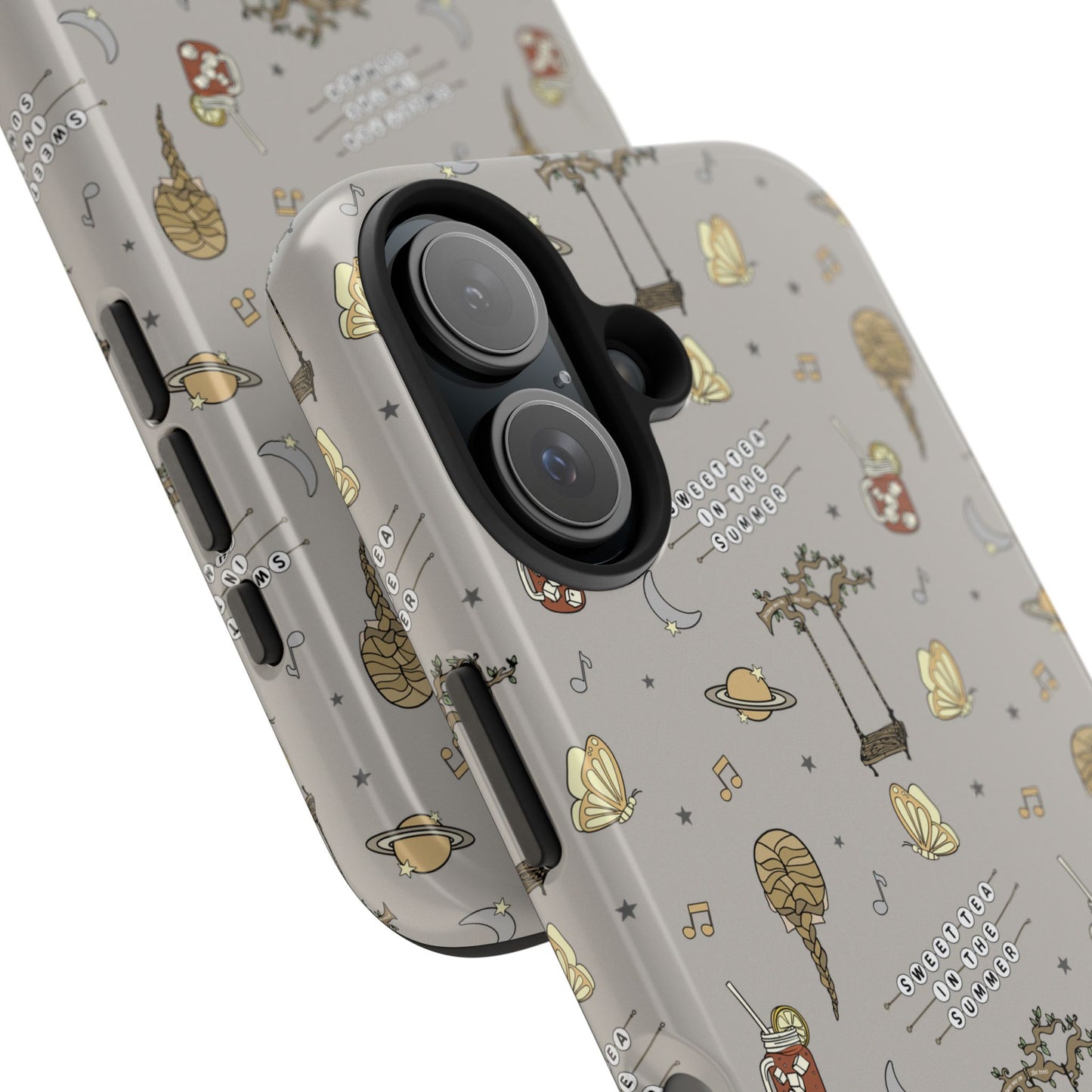 Moon and Saturn Tough Phone Case