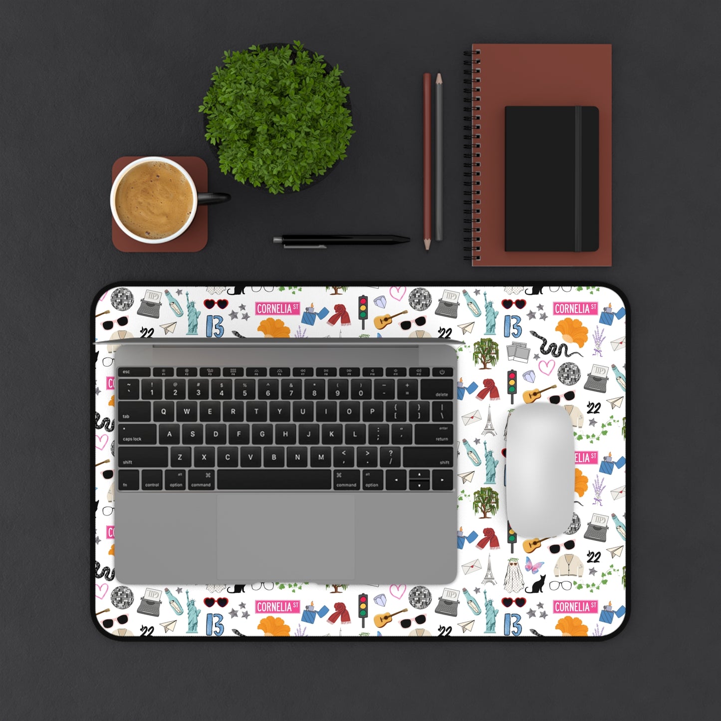 Iconic Eras Desk Mat - Dazzling White
