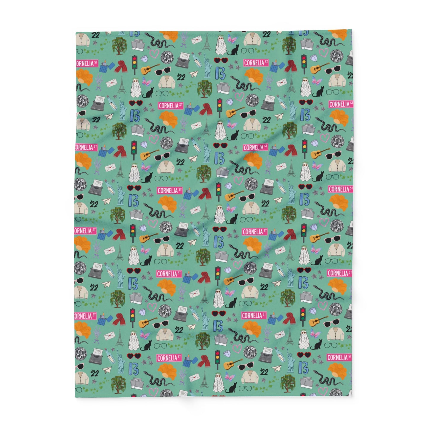 Iconic Eras Arctic Fleece Blanket - Showgirl Green