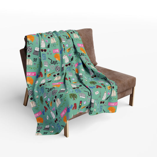 Iconic Eras Arctic Fleece Blanket - Showgirl Green