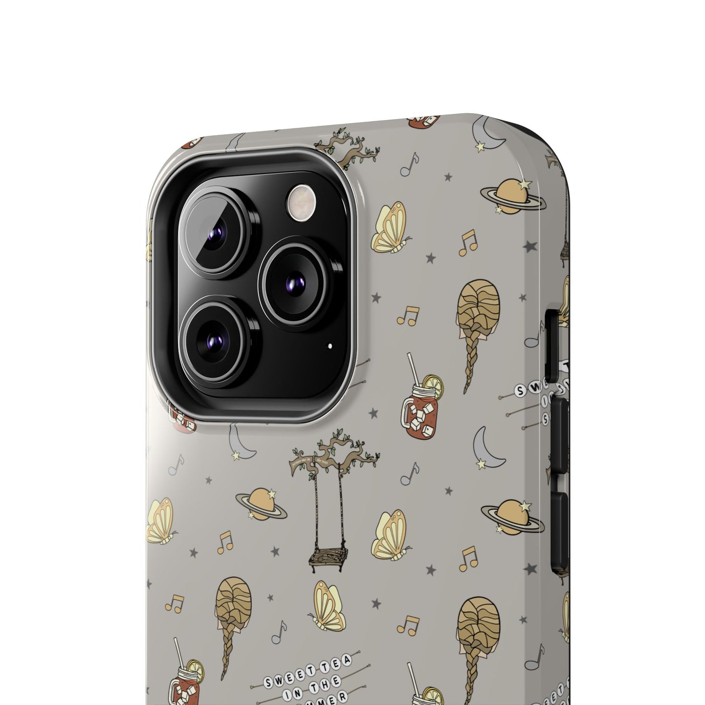 Moon and Saturn Tough Phone Case