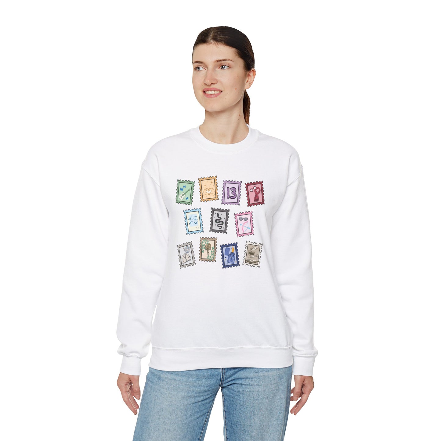 Subtle Eras Stamps Crewneck Sweatshirt