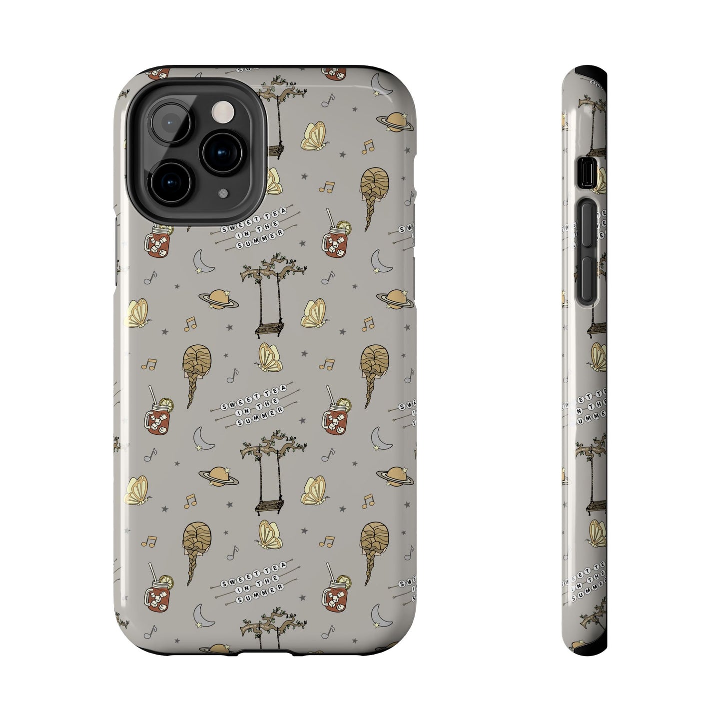 Moon and Saturn Tough Phone Case