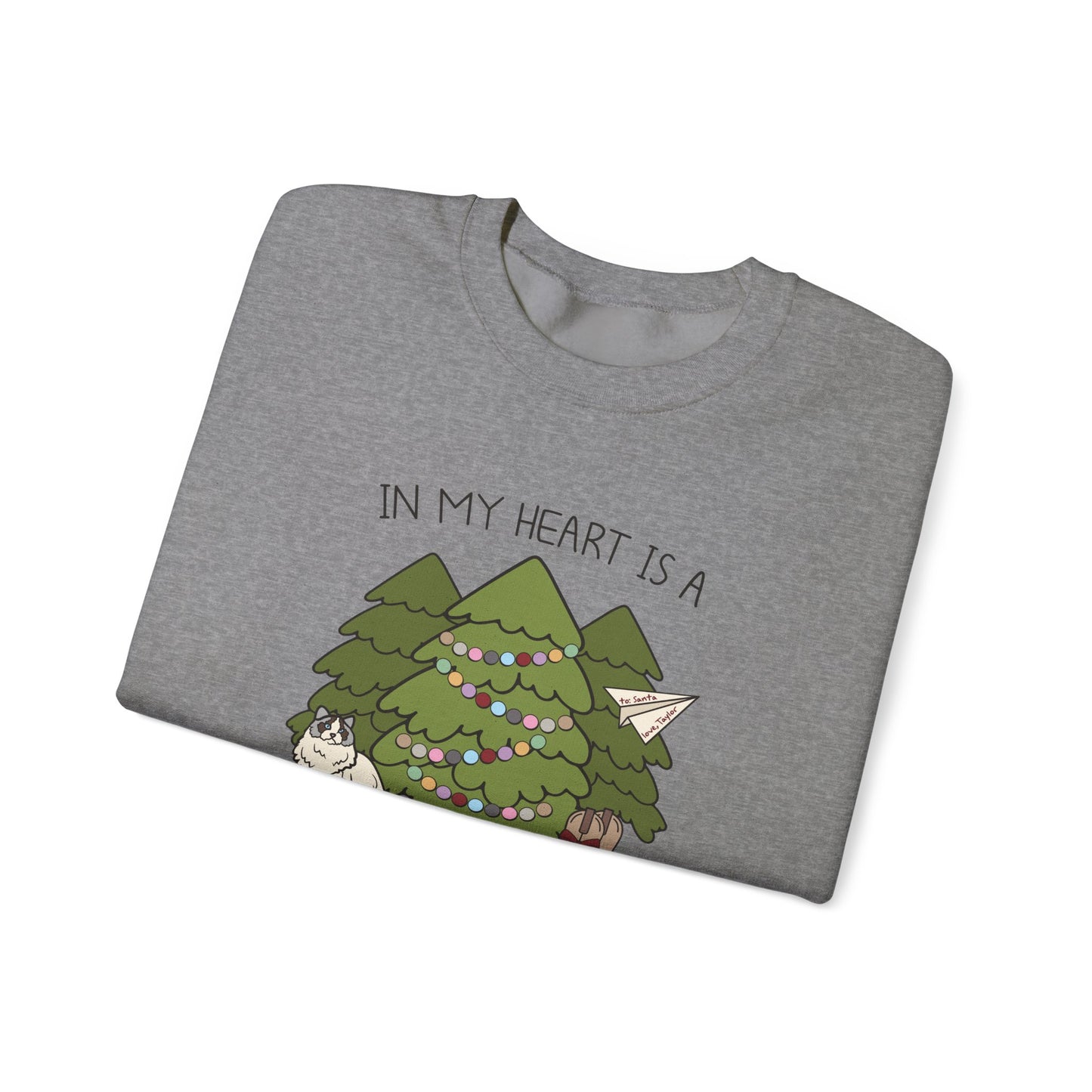 In My Heart Is A Christmas Tree Farm Crewneck Sweatshirt