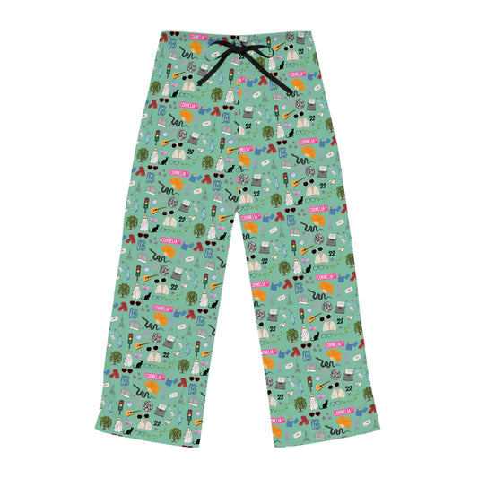 Iconic Eras (TS 12) Women's Pajama Pants - Showgirl Green