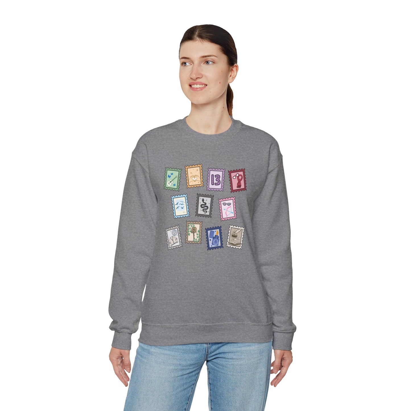 Subtle Eras Stamps Crewneck Sweatshirt