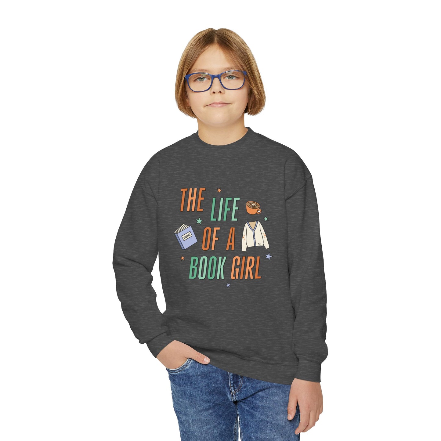 Life of a Book Girl Kids Sweatshirt