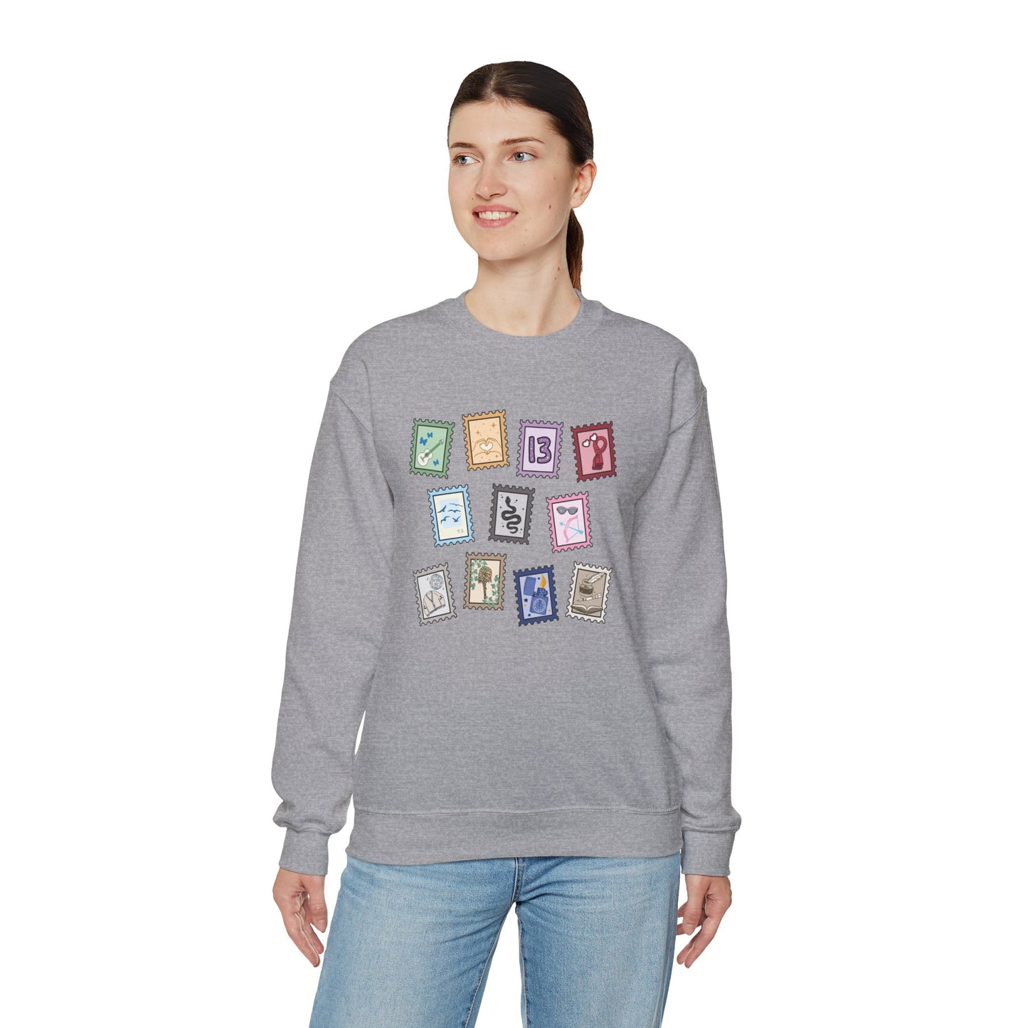 Subtle Eras Stamps Crewneck Sweatshirt