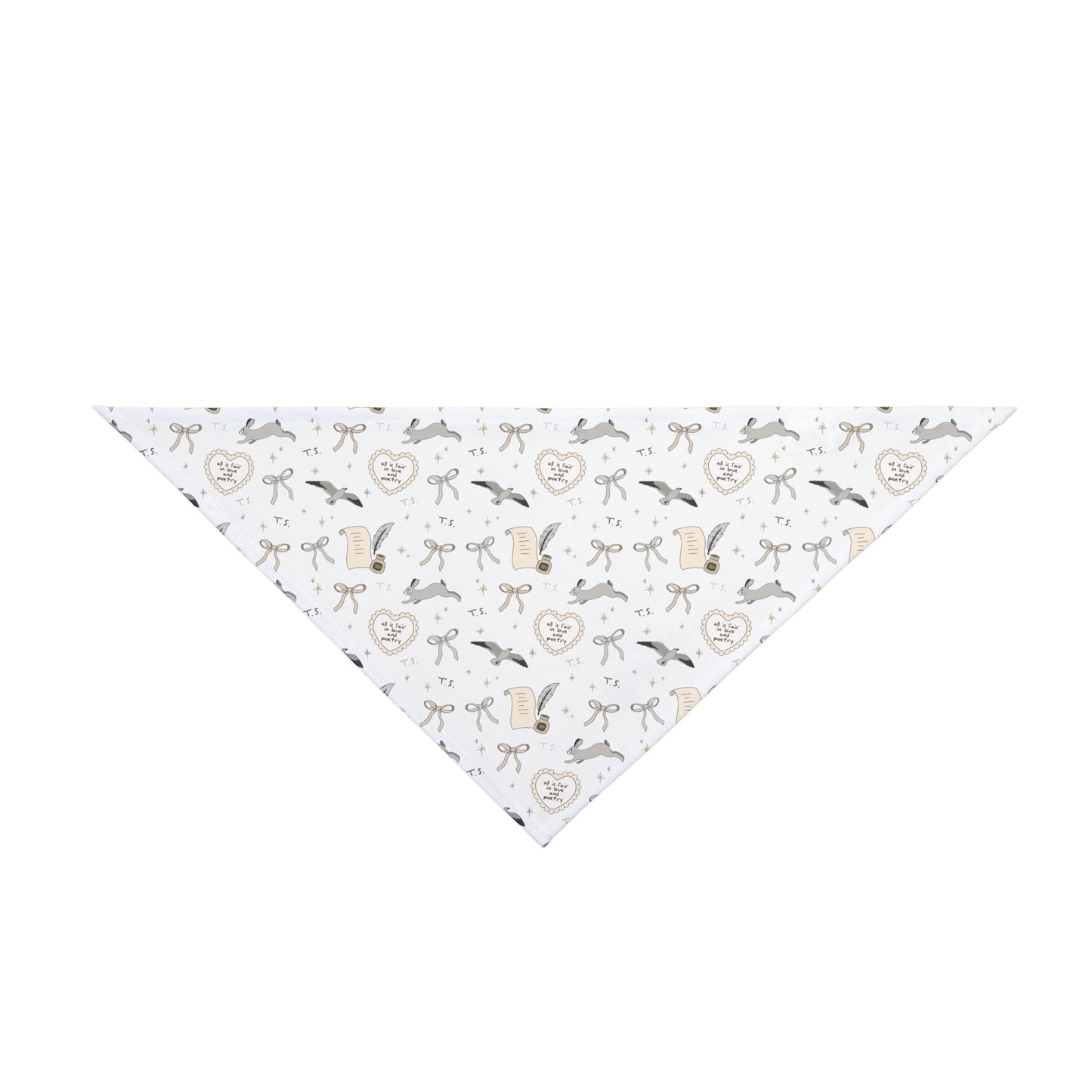 Love and Poetry Pet Bandana