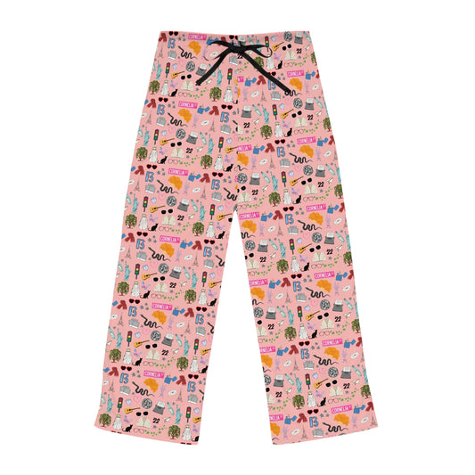 Iconic Eras (TS 12) Women's Pajama Pants - Showgirl Rouge