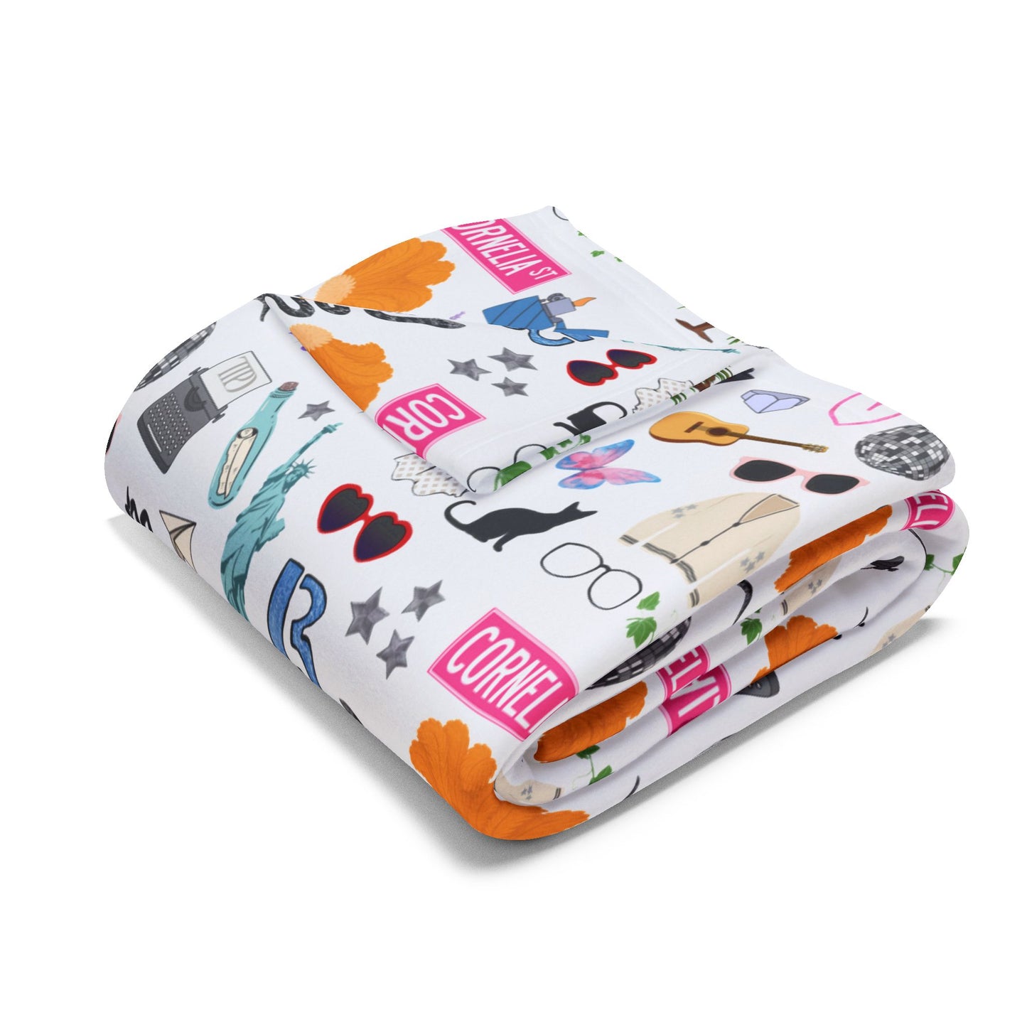 Iconic Eras Arctic Fleece Blanket - Dazzling White