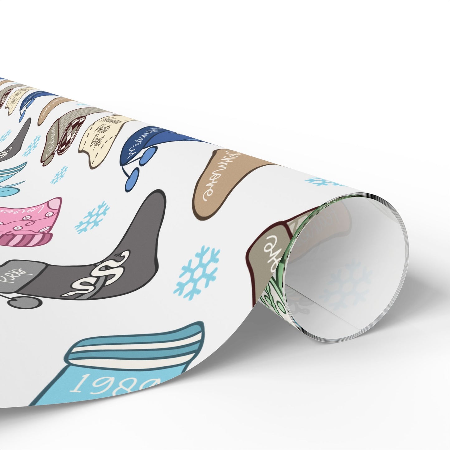 Eras Stockings Christmas Wrapping Paper