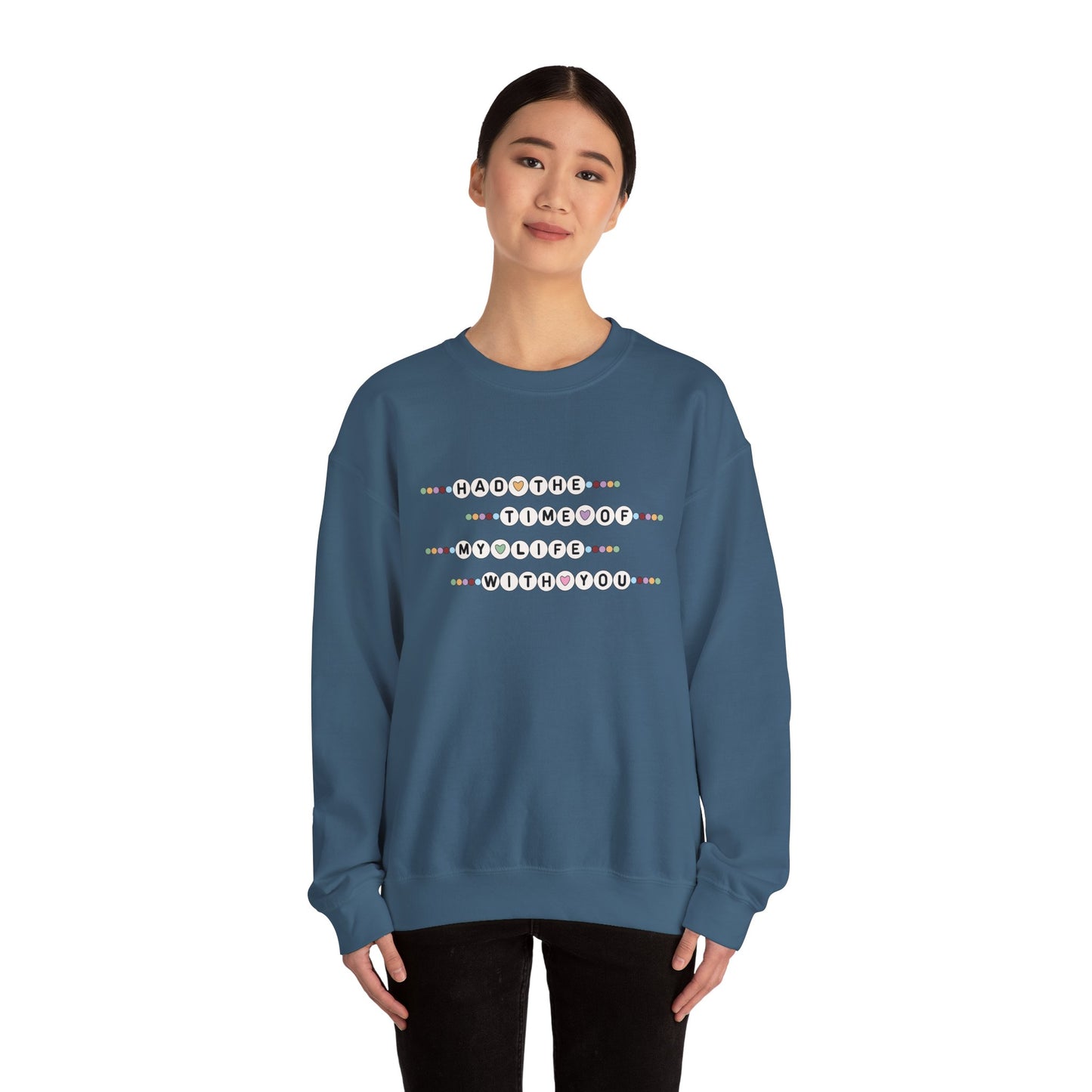 Time of My Life Friendship Bracelet Crewneck Sweatshirt