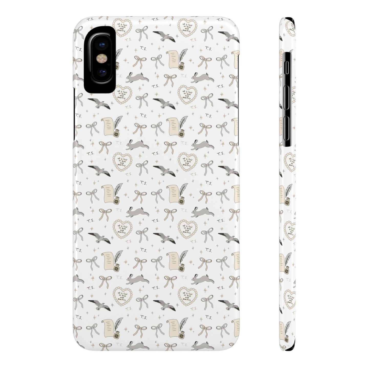 Love and Poetry Slim Phone Case