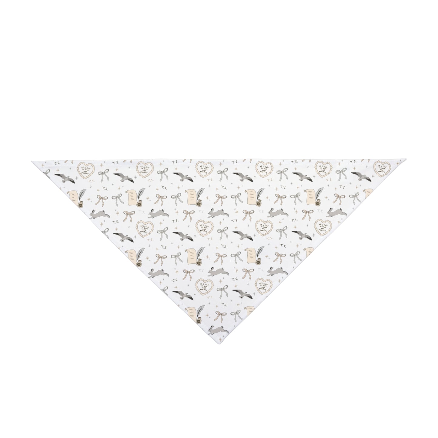 Love and Poetry Pet Bandana