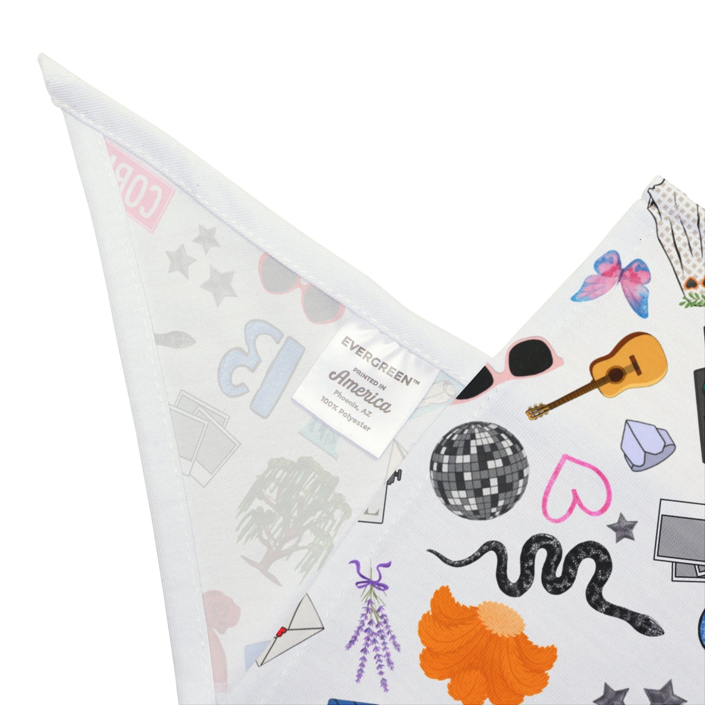 Iconic Eras Dog Bandana - Dazzling White