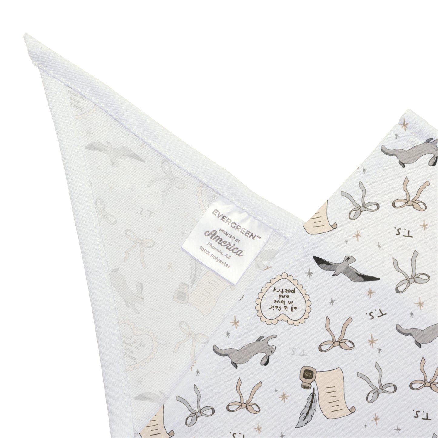 Love and Poetry Pet Bandana