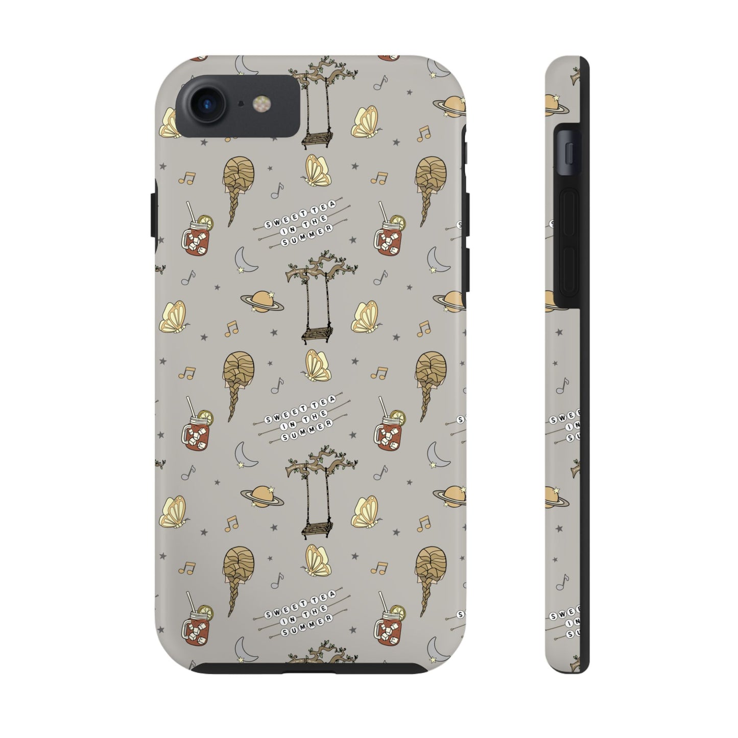 Moon and Saturn Tough Phone Case