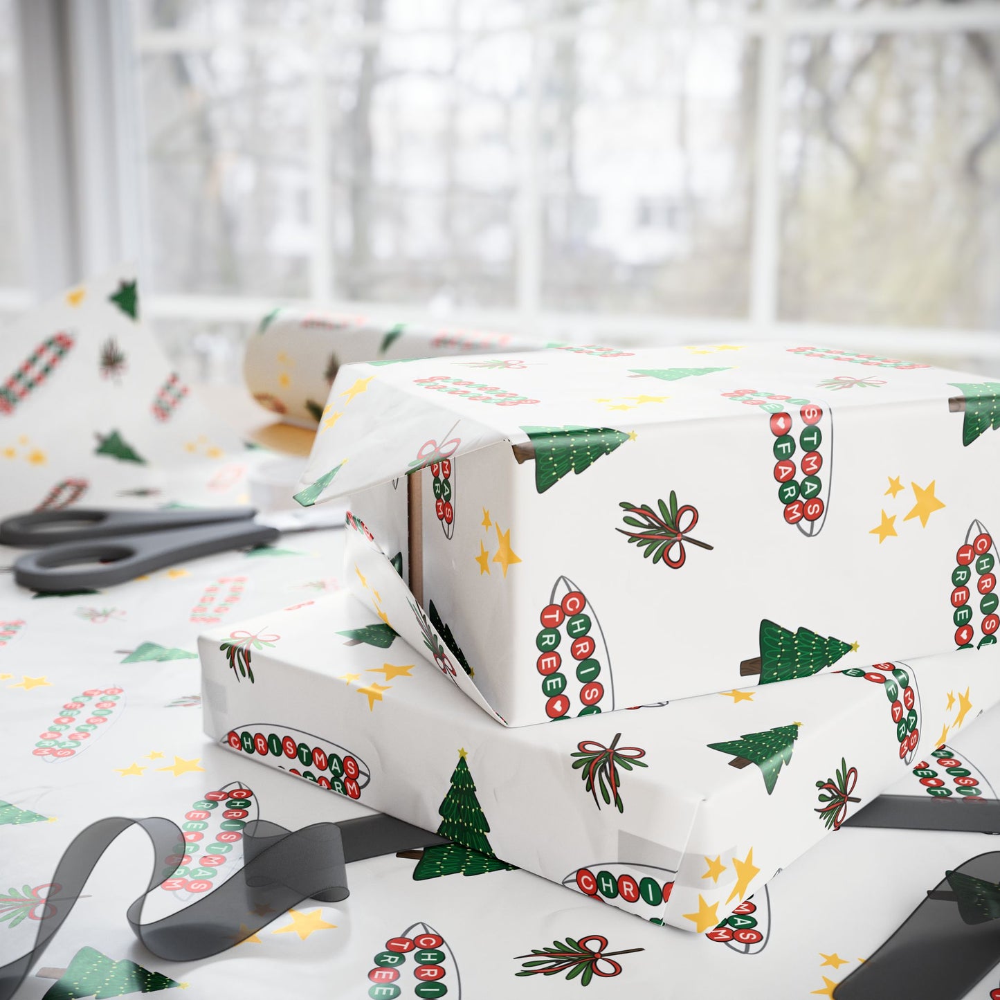 Christmas Tree Farm Wrapping Paper