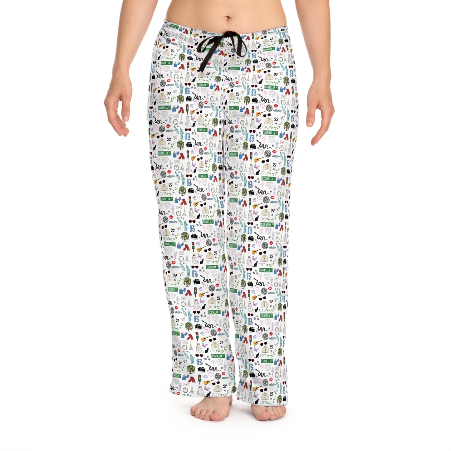 Iconic Eras Women's Pajama Pants - White Horse White