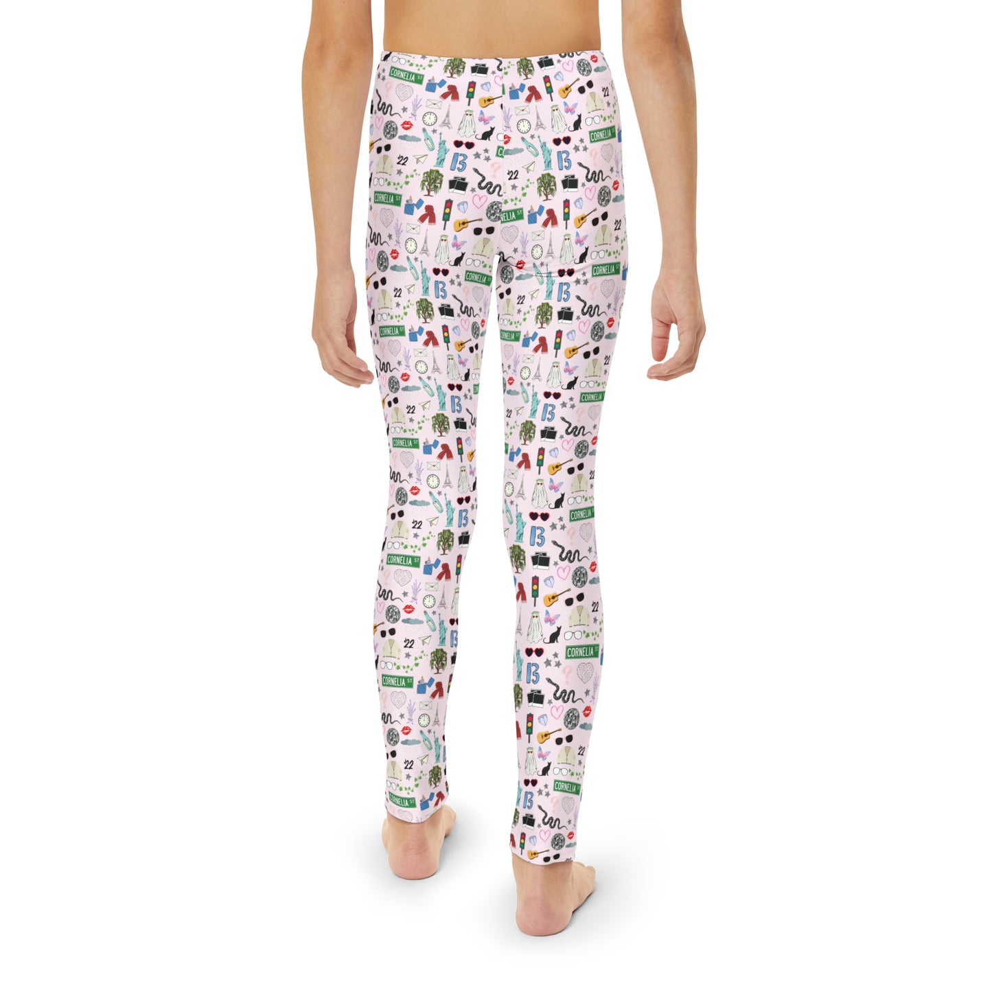 Iconic Eras Youth Leggings - Lover Pink