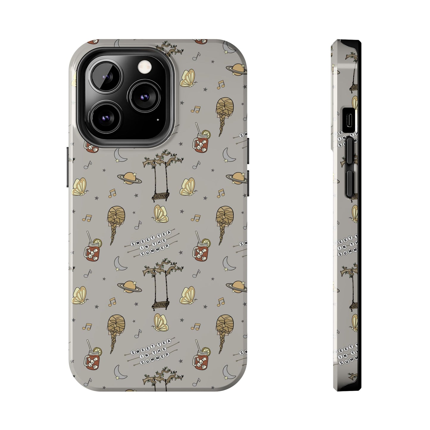 Moon and Saturn Tough Phone Case