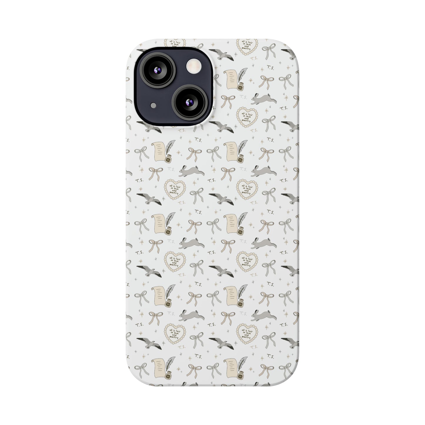 Love and Poetry Slim Phone Case